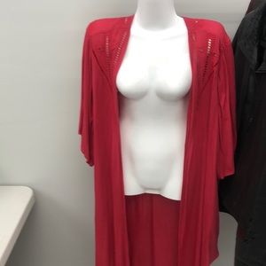 Red Long Torrid open front Jacket size 1/2